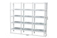Baxton Studio Lucera Bobbin 5-Tier Display Shelf, White