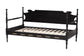 Baxton Studio Gaetano Wood Daybed with Turned Spindle Post, Black, Twin