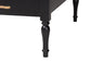 Baxton Studio Gaetano Wood Daybed with Turned Spindle Post, Black, Twin