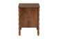 Baxton Studio Seamus 2-Drawer Nightstand with Carved Bobbin Frame