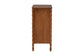Baxton Studio Seamus 4-Drawer Chest with Carved Bobbin Frame