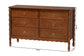 Baxton Studio Seamus 6-Drawer Dresser with Carved Bobbin Frame