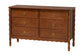 Baxton Studio Seamus 6-Drawer Dresser with Carved Bobbin Frame