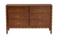 Baxton Studio Seamus 6-Drawer Dresser with Carved Bobbin Frame