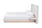 Baxton Studio Jacinta Platform Bed with Floating Nightstands, Queen