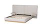 Baxton Studio Jacinta Platform Bed with Floating Nightstands, Queen