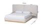 Baxton Studio Jacinta Platform Bed with Floating Nightstands, Queen