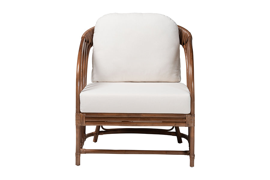 bali & pari Stan Natural Rattan Lounge Chair