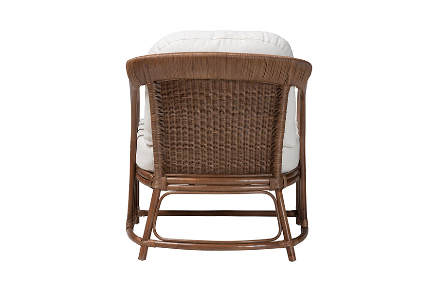 bali & pari Stan Natural Rattan Lounge Chair