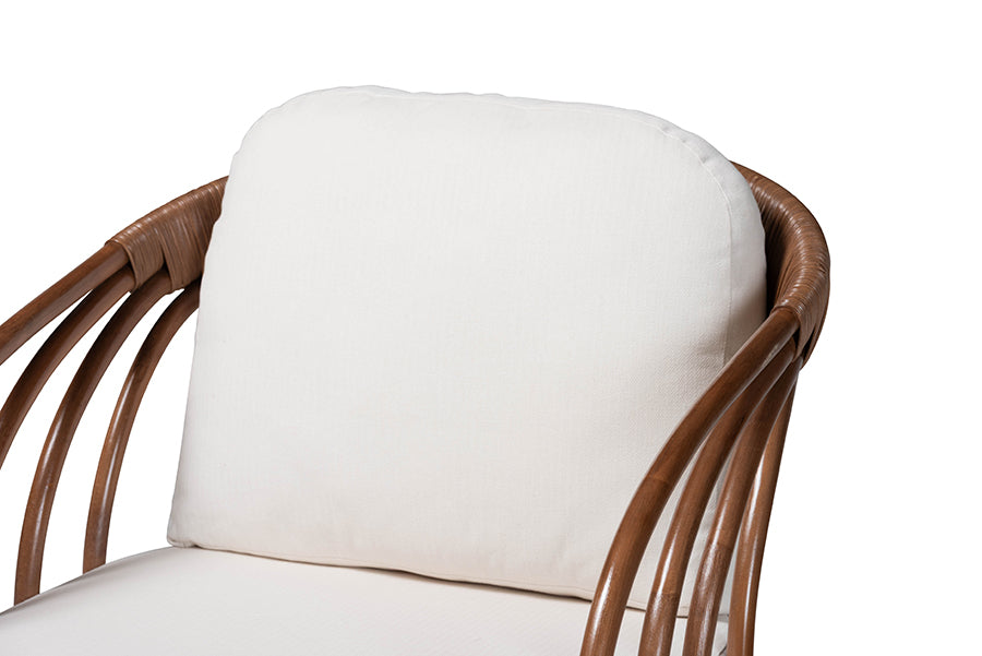 bali & pari Stan Natural Rattan Lounge Chair