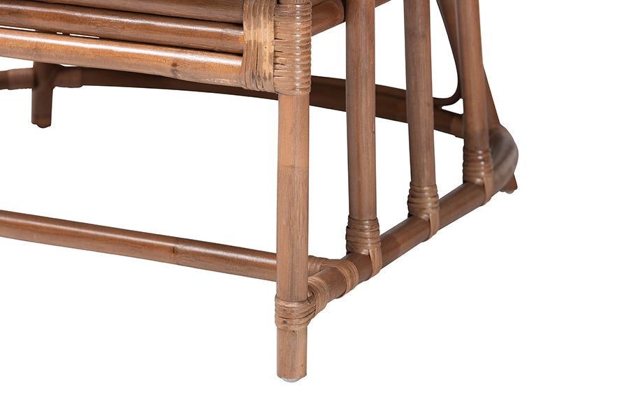 bali & pari Stan Natural Rattan Lounge Chair