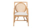 bali & pari Matt Natural Rattan Armchair with Upholstered Seat