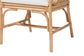 bali & pari Matt Natural Rattan Armchair with Upholstered Seat