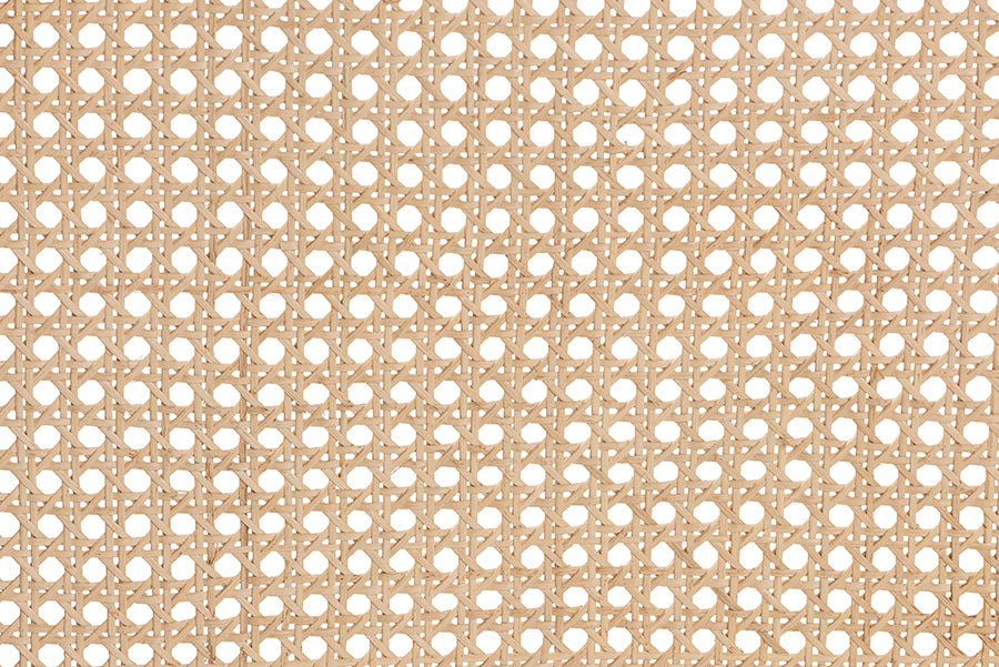 bali & pari Matt Natural Rattan Armchair with Upholstered Seat