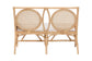 bali & pari Matt Natural Rattan Loveseat with Cane Backrest