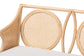 bali & pari Matt Natural Rattan Loveseat with Cane Backrest