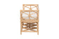 bali & pari Theo Natural Rattan Accent Bench with Removable Cushion