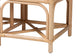 bali & pari Theo Natural Rattan Accent Bench with Removable Cushion