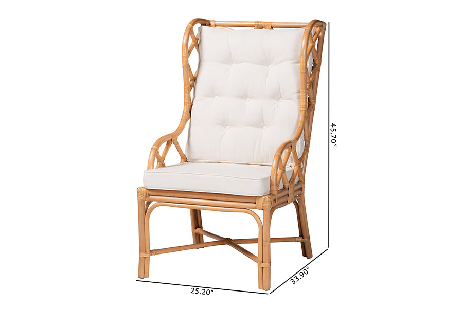 bali & pari Todd Natural Rattan Armchair