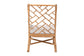 bali & pari Ray Natural Rattan Wingback Armchair with Removable Cushion