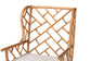 bali & pari Ray Natural Rattan Wingback Armchair with Removable Cushion