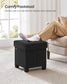 15"D x 15"W x 15.7"H Storage Ottoman Black FredCo