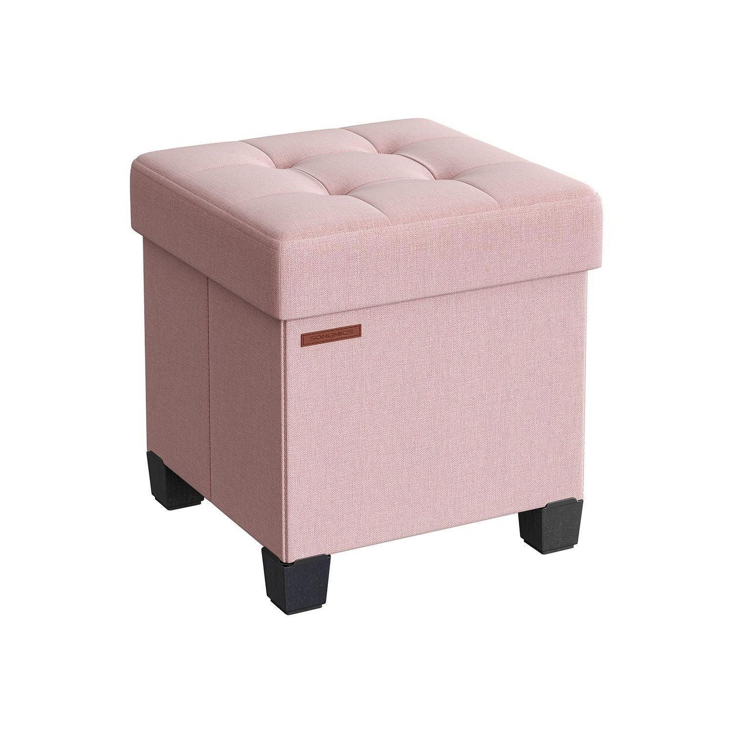 15"D x 15"W x 15.7"H Storage Ottoman Jelly Pink FredCo