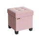 15"D x 15"W x 15.7"H Storage Ottoman Jelly Pink FredCo