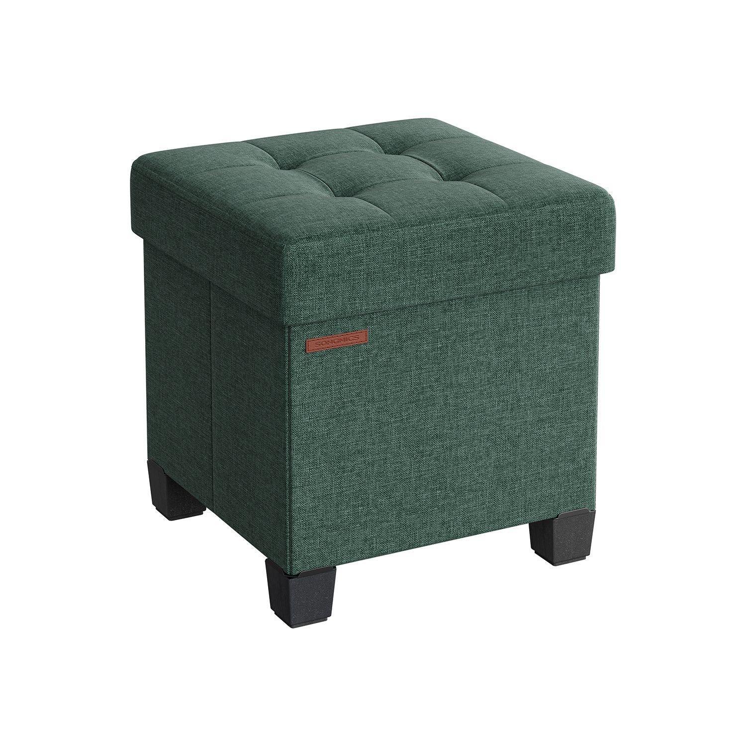 15"D x 15"W x 15.7"H Storage Ottoman Retro Green FredCo