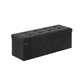 15" x 43" x 15" Foldable Storage Ottoman Bench Ink Black FredCo