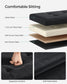15" x 43" x 15" Foldable Storage Ottoman Bench Ink Black FredCo