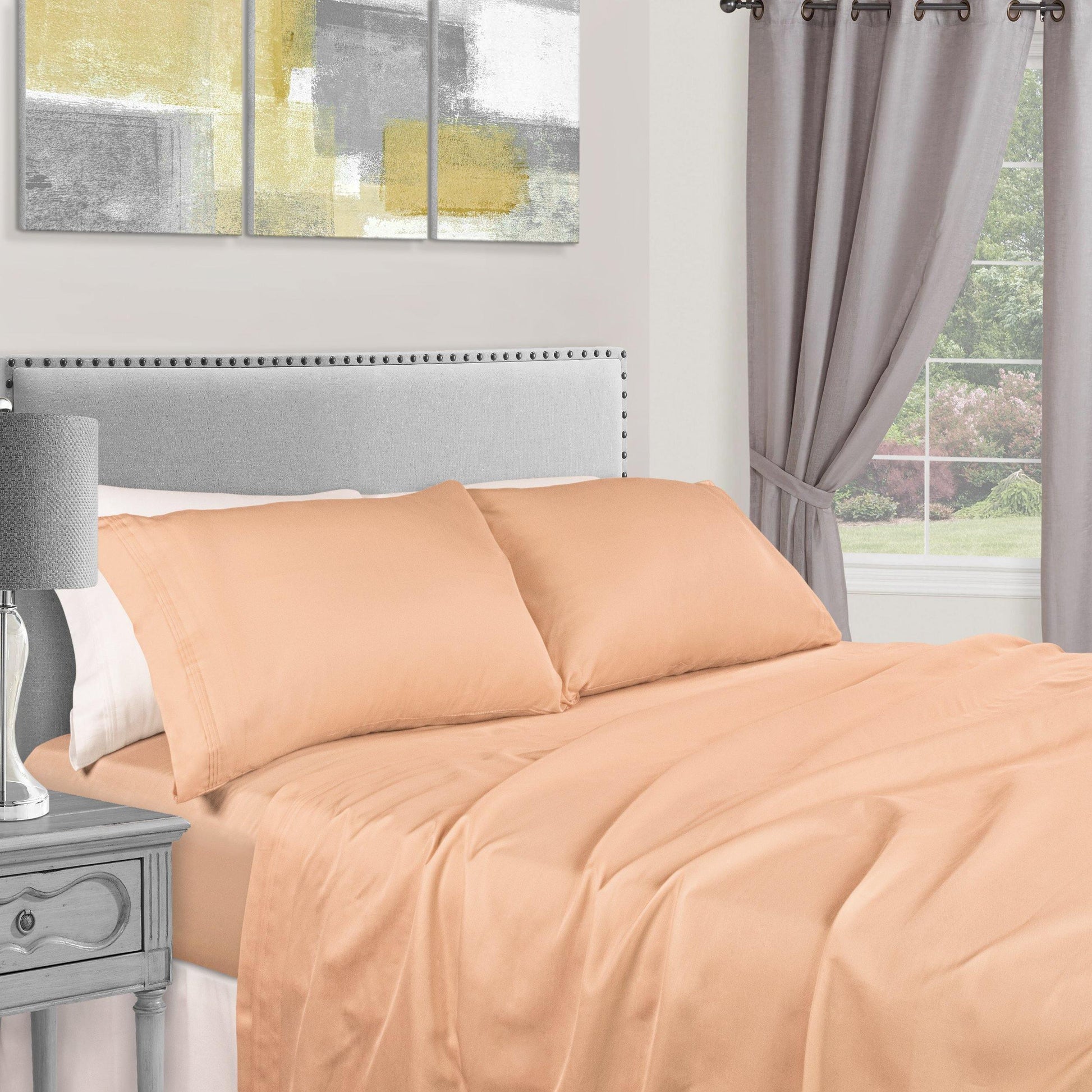1500-Thread Count 100% Egyptian Cotton Plush Deep Pocket Sheet Set FredCo