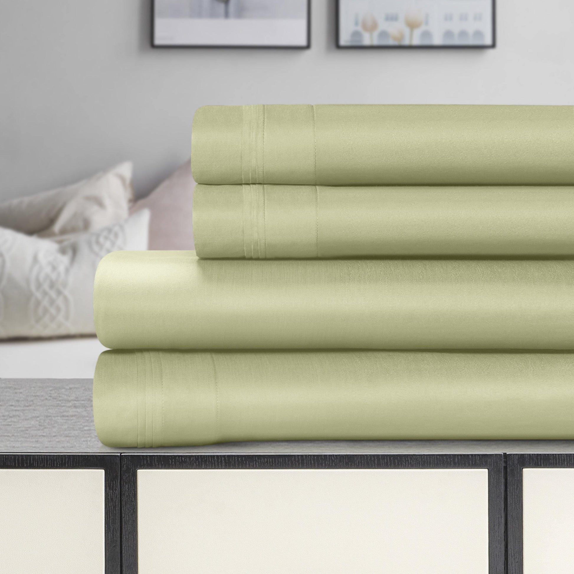 1500-Thread Count 100% Egyptian Cotton Plush Deep Pocket Sheet Set FredCo