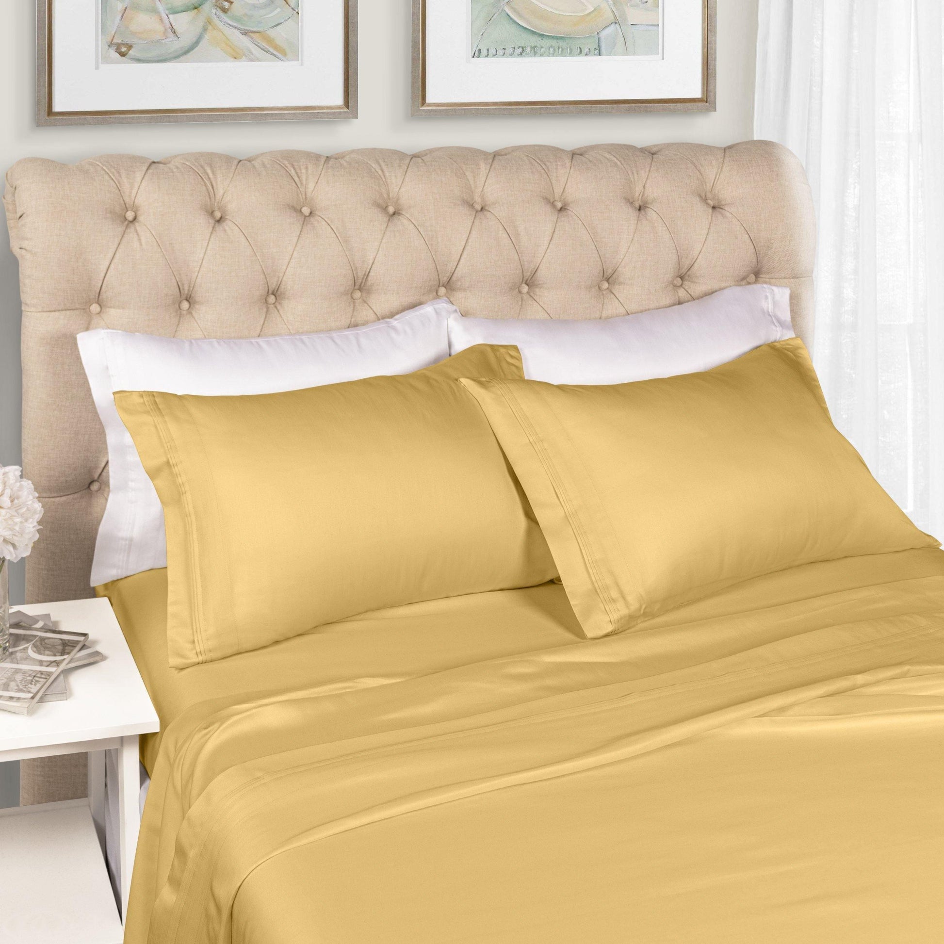 1500-Thread Count 100% Egyptian Cotton Plush Deep Pocket Sheet Set FredCo