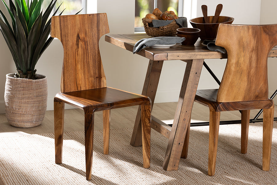 bali & pari Larissa Suar Wood Dining Chair
