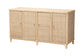 bali & pari Delilah Natural Rattan 4-Door Sideboard Buffet