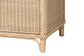 bali & pari Delilah Natural Rattan 4-Door Sideboard Buffet