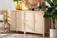 bali & pari Delilah Natural Rattan 4-Door Sideboard Buffet