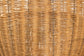 bali & pari Florabel Natural Rattan Peacock Basket - Handwoven Wicker Storage Solution