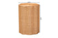 bali & pari Danilo Natural Rattan Laundry Hamper - Handwoven Wicker Storage Basket for Laundry Room, Bathroom, or Bedroom Organization