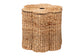 bali & pari Della Woven Seagrass Laundry Hamper - Handwoven Wicker Storage Basket with Scalloped Frame for Laundry Room or Bedroom