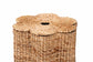 bali & pari Della Woven Seagrass Laundry Hamper - Handwoven Wicker Storage Basket with Scalloped Frame for Laundry Room or Bedroom
