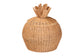 bali & pari Pelham Natural Rattan Laundry Hamper - Handwoven Wicker Storage Basket for Laundry Room, Bathroom, or Bedroom Organization, Small