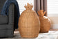 bali & pari Pelham Natural Rattan Laundry Hamper - Handwoven Wicker Storage Basket for Laundry Room, Bathroom, or Bedroom Organization, Large