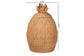 bali & pari Pelham Natural Rattan Laundry Hamper - Handwoven Wicker Storage Basket for Laundry Room, Bathroom, or Bedroom Organization, Large