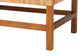 bali & pari Vivan Natural Rattan Bench - Handwoven Wicker Accent Seating with Cushion and Pillows, Backless