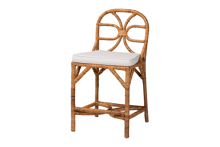 bali & pari Alondra Natural Rattan Counter Stool