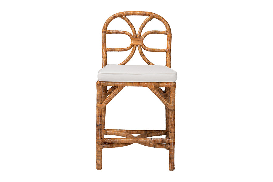 bali & pari Alondra Natural Rattan Counter Stool