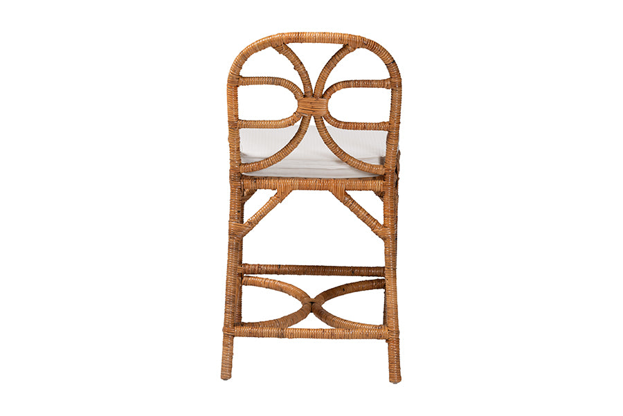 bali & pari Alondra Natural Rattan Counter Stool