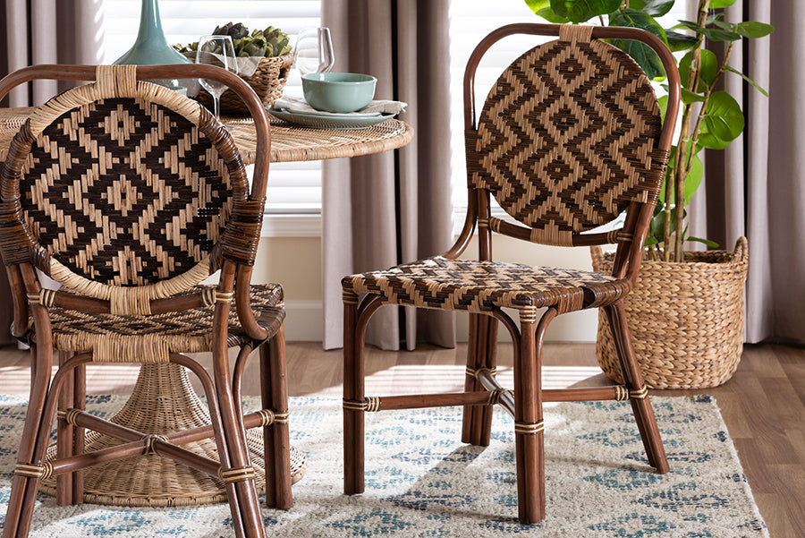bali & pari Mariano Natural Rattan Dining Chair